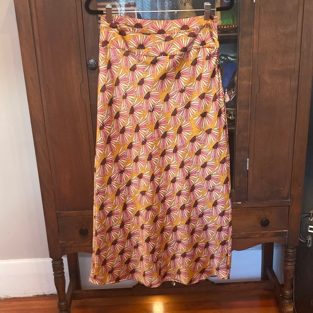 Free People Echinacea floral long skirt.
